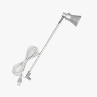 LED light for retractable banner stands with clamp arm and plug-in power cord