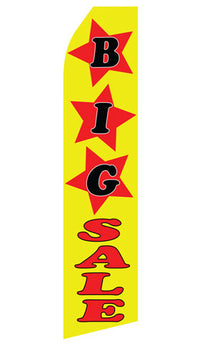 Big Sale econo feather flag, 16 ft, single-sided, design 1506