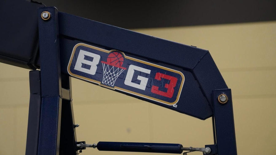 BIG3 basketball court floor graphics in Seattle by Ardor Printing