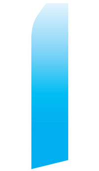 Blue Gradient econo feather flag, 16 ft, single-sided