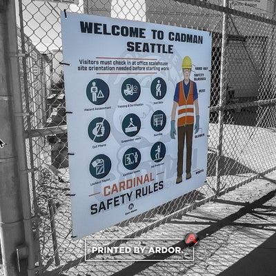 Cadman reflective safety and scale house signs by Ardor Printing, view 5