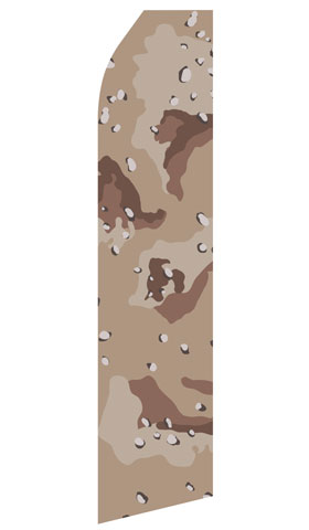 Camo econo feather flag, 16 ft, single-sided, design 0908
