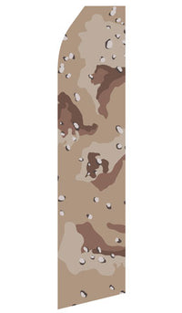 Camo econo feather flag, 16 ft, single-sided, design 0908