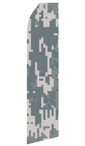Camo econo feather flag, 16 ft, single-sided, design 0909