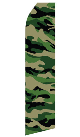 Camo econo feather flag, 16 ft, single-sided, design 0912