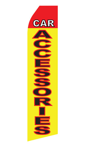Car Accessories econo feather flag, 16 ft, single-sided
