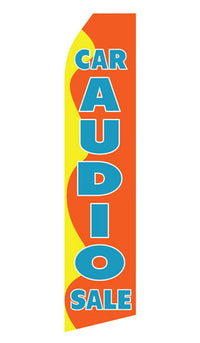 Car Audio Sale econo feather flag, 16 ft, single-sided, design 0015