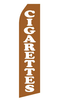 Cigarettes econo feather flag, 16 ft, single-sided