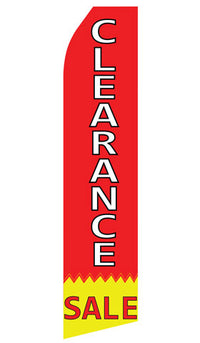 Clearance Sale econo feather flag, 16 ft, single-sided