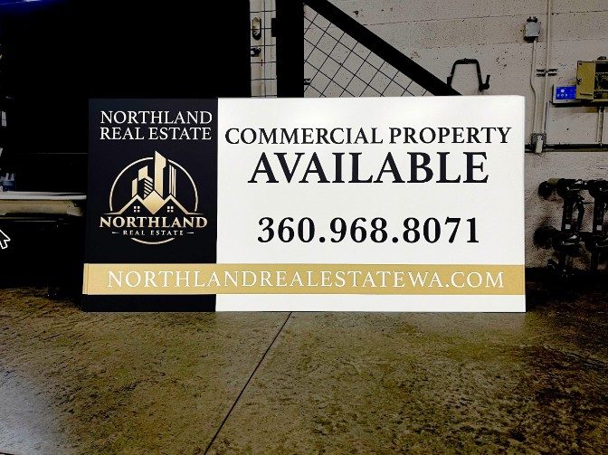 Northland commercial real estate signs by Ardor Printing