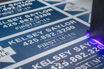 Custom coroplast yard signs