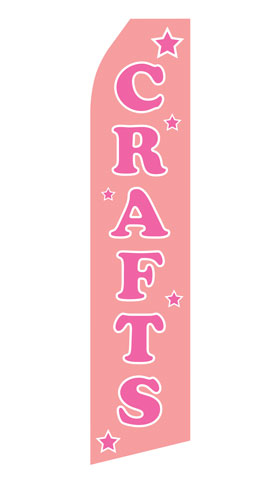 Crafts econo feather flag, 16 ft, single-sided