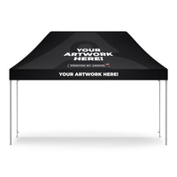 Custom 15ft event tent, 10 x 15 ft canopy, front view, Ardor Printing