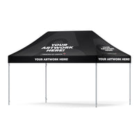 Custom 15ft event tent, 10 x 15 ft canopy, three-quarter right view, Ardor Printing