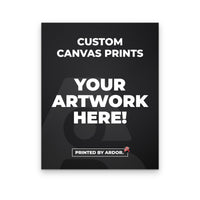 Custom canvas wrap, gallery wrapped stretched canvas, front view, Ardor Printing