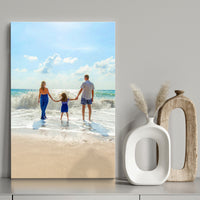 Gallery wrapped canvas print displayed in a room