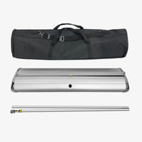 Custom deluxe retractable banner stand, 33 x 81 in, single sided, hardware kit with travel bag, Ardor Printing