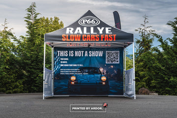 Custom printed event tent with back wall