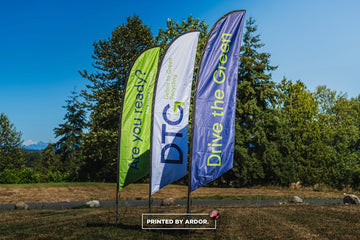 Custom feather flags