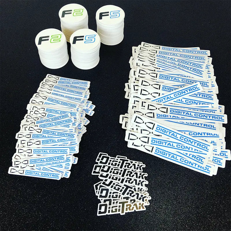 Custom sticker packs we printed for DCI in Kent, WA. Ardor Printing is Seattle's best sticker printing company.