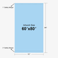 Custom SD retractable banner stand, adjustable height, 60 x 80 in, artwork size template, Ardor Printing