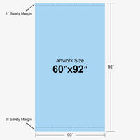 Custom SD retractable banner stand, adjustable height, 60 x 92 in, artwork size template, Ardor Printing
