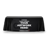 Custom table throw, front view, Ardor Printing