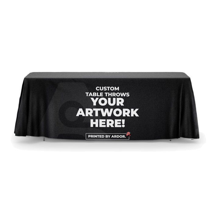 Custom table throw, front view, Ardor Printing