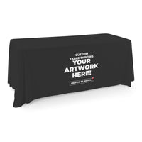Custom table throw, three-quarter left view, Ardor Printing