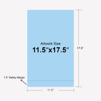 Custom table top banner stand, mini retractable, 11.5 x 17.5 in, artwork size template, Ardor Printing
