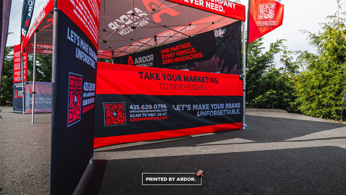Ardor Printing 10x20 sales tent custom printed tent by Ardor Printing