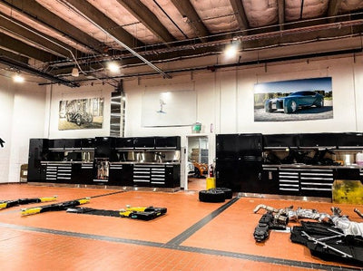 Luxury car dealership service department aluminum photo panels by Ardor Printing, view 2