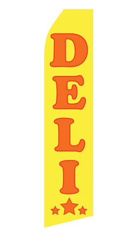 Deli econo feather flag, 16 ft, single-sided
