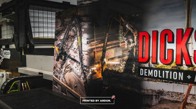 Dickson Demolition acrylic wall sign by Ardor Printing, view 2