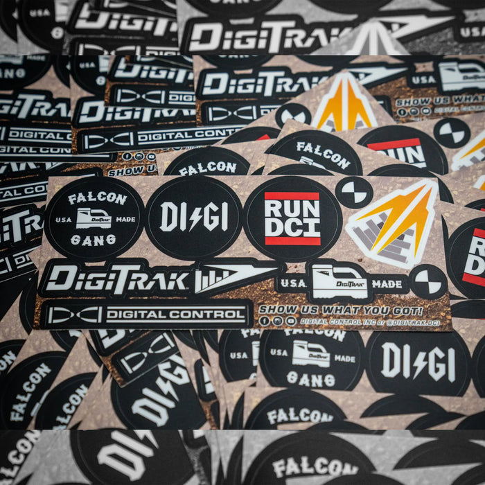 Custom die-cut stickers for Digitrak
