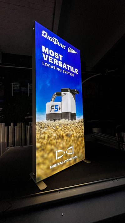 DigiTrak F5+ backlit SEGO fabric lightbox display by Ardor Printing, view 11