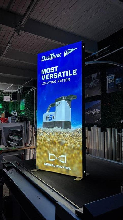 DigiTrak F5+ backlit SEGO fabric lightbox display by Ardor Printing, view 13