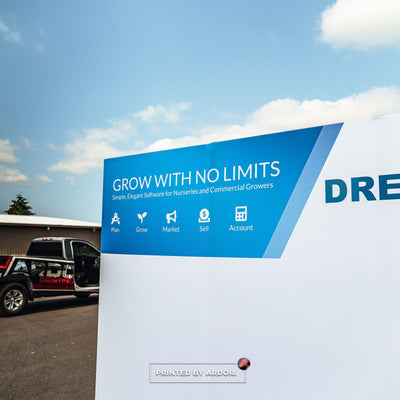 Dream Tree by OQSYS custom printed trade show backdrop display by Ardor Printing, view 6