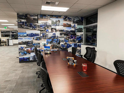DTG Recycle office wall wraps with fleet photography by Ardor Printing, view 3