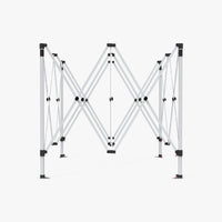 10x10 aluminum event tent frame fully expanded