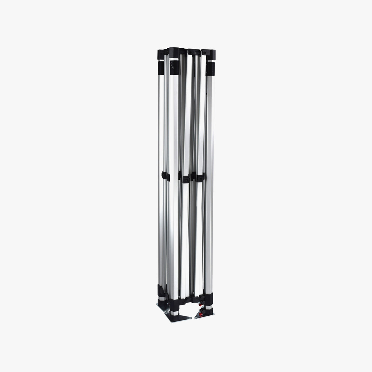 10x10 event tent frame folded down, aluminum hex legs