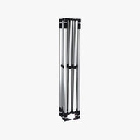 10x10 event tent frame folded down, aluminum hex legs