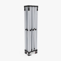 10x15 event tent frame folded down, aluminum hex legs