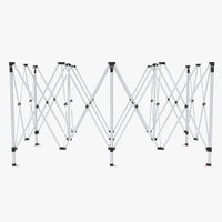 10x20 aluminum event tent frame fully expanded