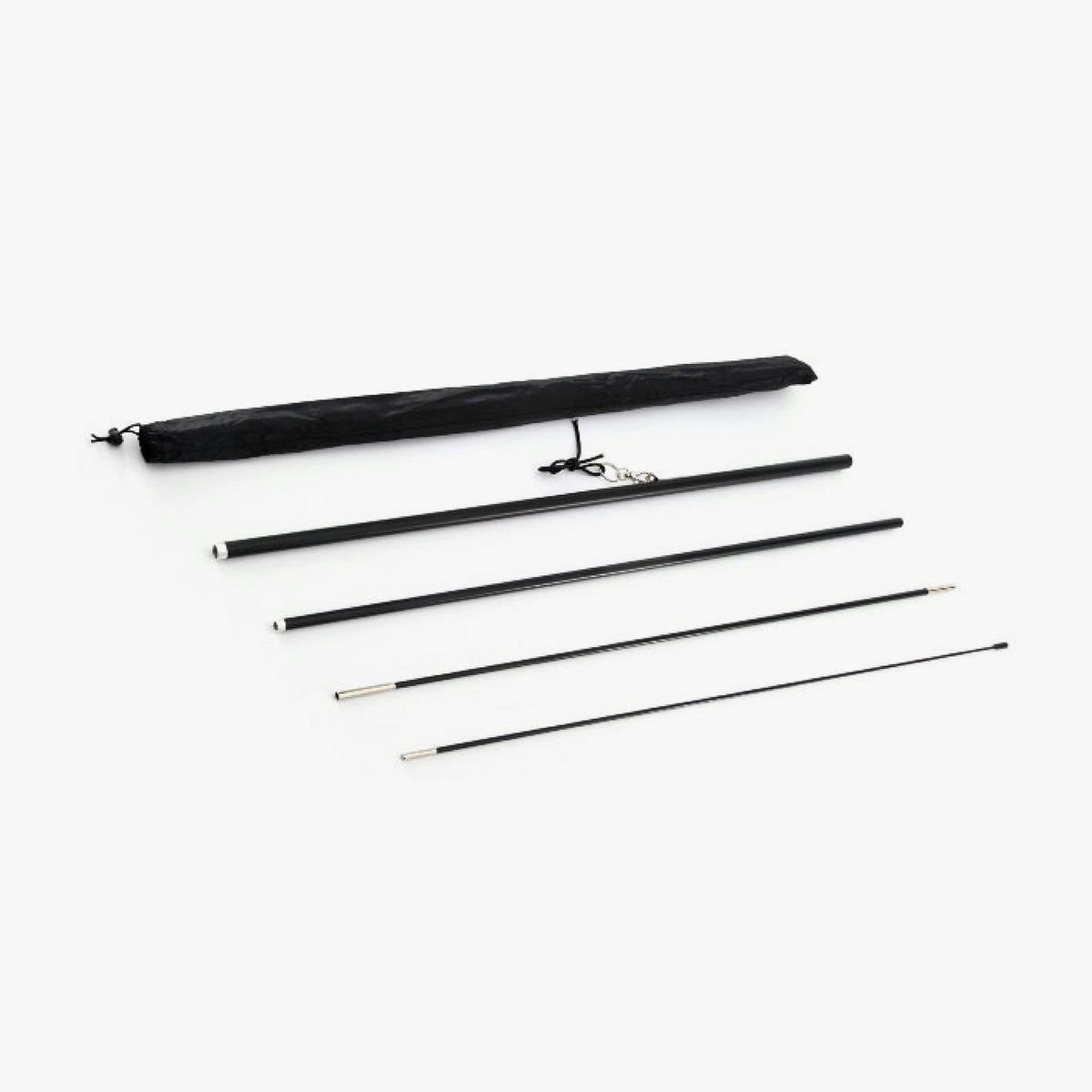 Feather flag pole set with four poles and a nylon pole bag (Small, Medium and Large sizes)
