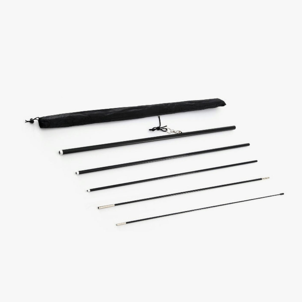 XLarge feather flag pole set with five poles and a nylon pole bag