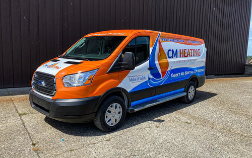 Ford Transit van wrap for CM Heating