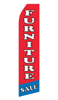 Furniture Sale econo feather flag, 16 ft, single-sided, design 0132