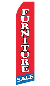 Furniture Sale econo feather flag, 16 ft, single-sided, design 0704