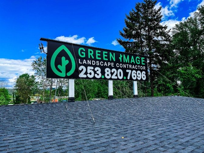 Green Image Landscape Contractors large outdoor sign by Ardor Printing